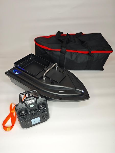 Карповый кораблик для прикорма Flytec D16 с GPS 16 точек 5200mAh однобоксовый Черный 118596639 фото