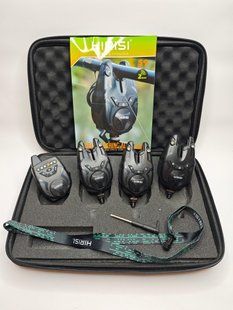 Комплект клювальних сигналізаторів з пейджером Hirisi 9S 3+1 (snag bar повністю водозахищений) 115011234 фото