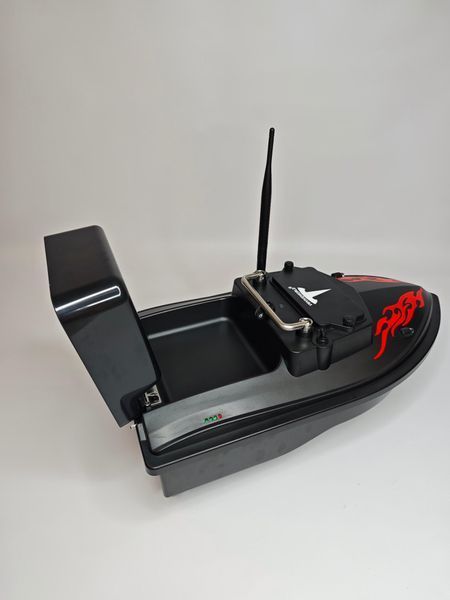 Короповий кораблик для прикорму Flytec v050 36000mAh однобоксовий чорний 118596745 фото