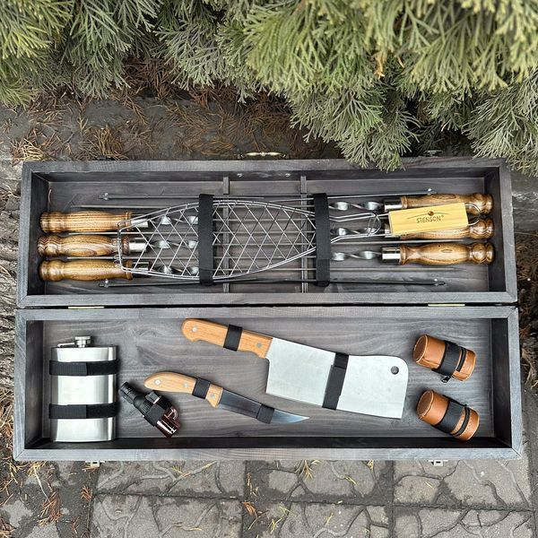 Подарунковий набір Mzavod Майстер BBQ темна текстура 1190210000866 фото