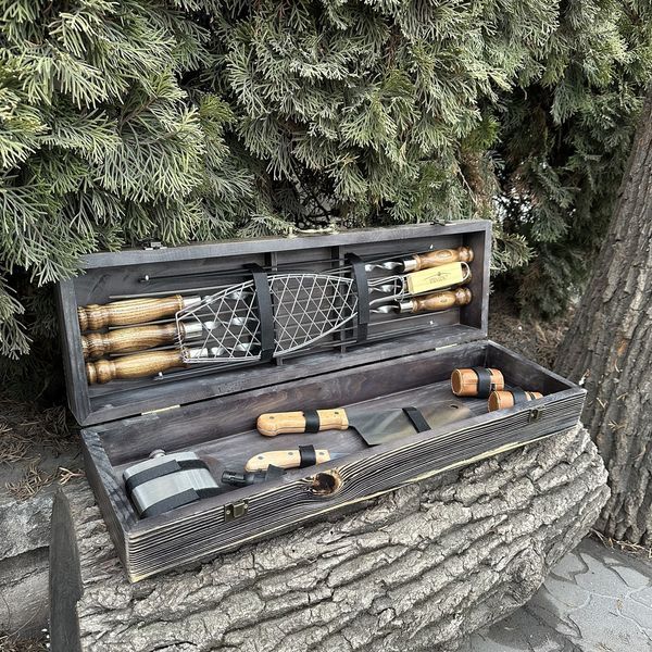 Подарунковий набір Mzavod Майстер BBQ темна текстура 1190210000866 фото