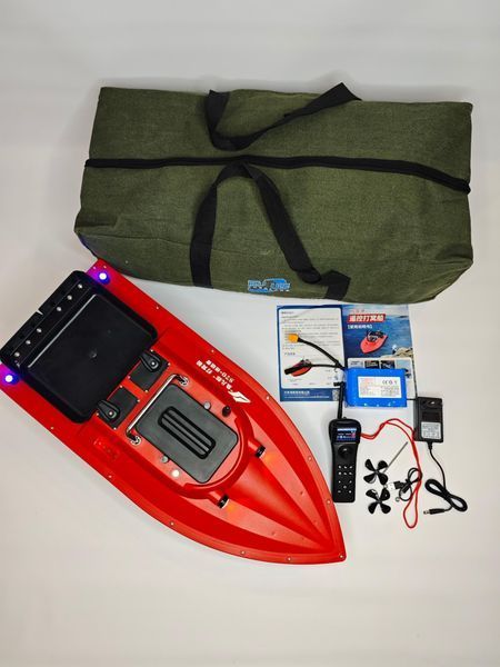 Карповий кораблик для рибалки ST70-30 з GPS на 40 точок 20000mAh Червоний 121209981 фото