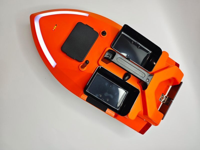 Кораблик короповий для прикорму Flytec V020 GPS 40 точок 17200mAh Помаранчевий 118596531 фото