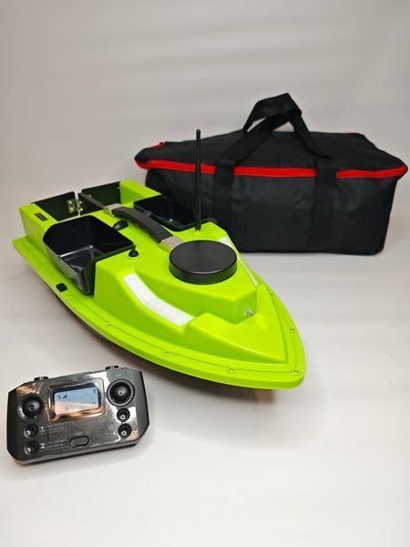 Кораблик короповий для підгодовування GPS-99 точок 500м D19 LED 18000mAh Світло зелений 122572704 фото