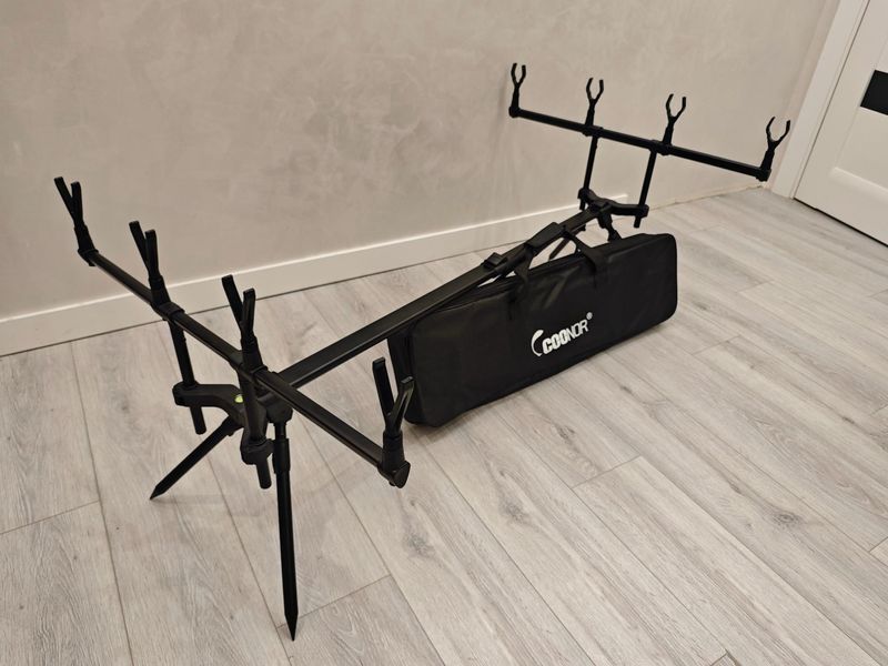 Род-под COONOR Carp Rod Pod на 4 удилища с телескопическими ножками 110326419 фото