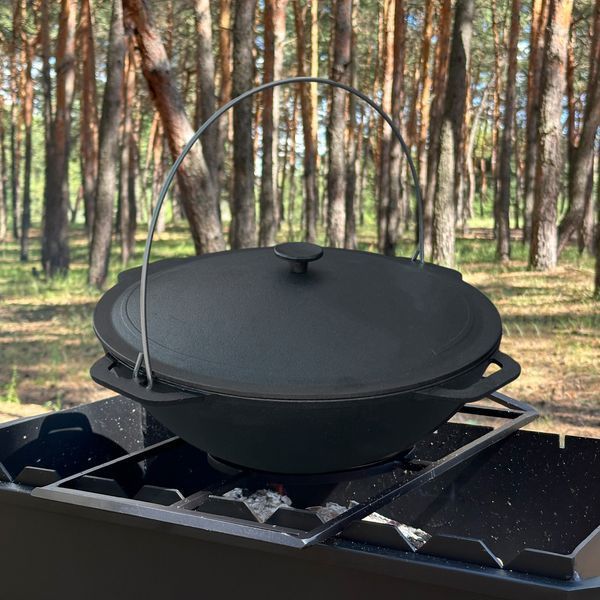 Казан азиатский КА-12 чугунный с крышкой 12л 4827005594213 фото
